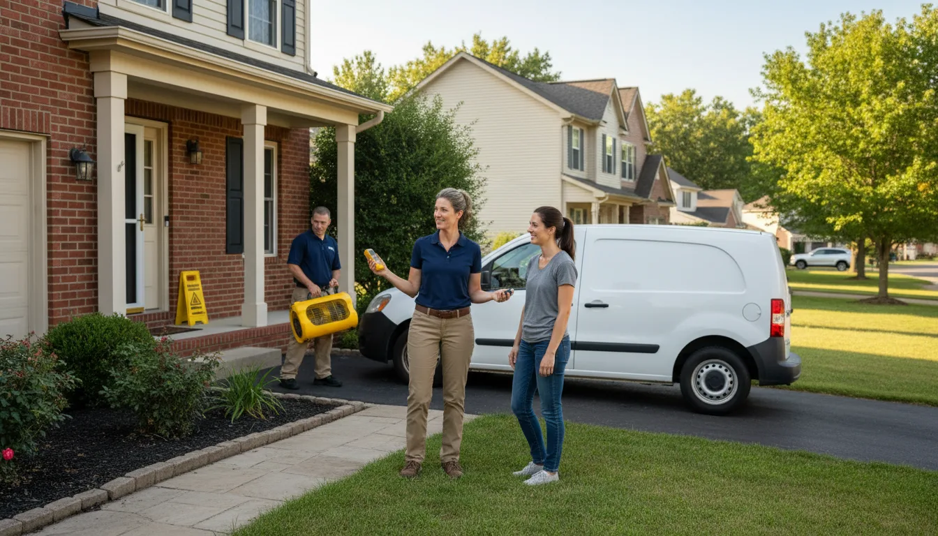 Residential water damage restoration in Aguilar, CO